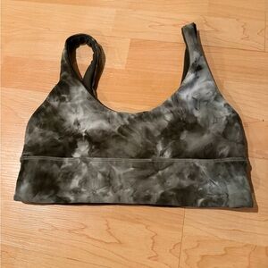 lululemon athletica Gray Tie-Dye Sports Bra